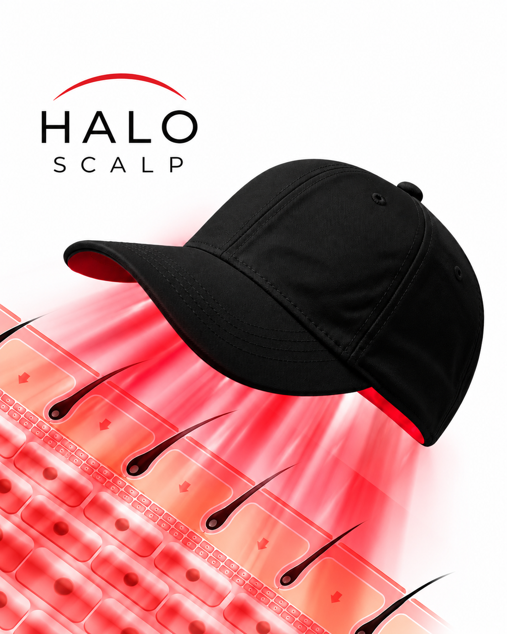 HaloScalp red light therapy cap for scalp care — product photo 2