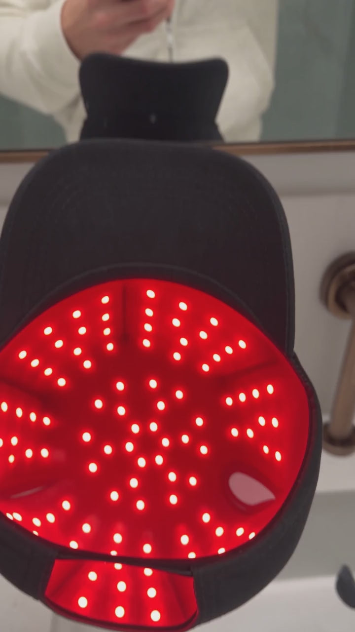 HaloScalp Red Light Therapy Cap — 100 LEDs, Dual-Band + Infrared